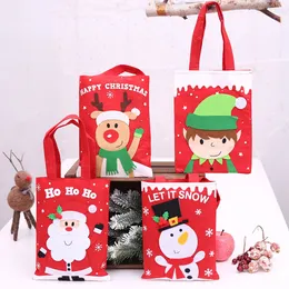 Decoração de Natal dos desenhos animados adesivos sacolas de sacolas de crianças Presente de Doces Presente de Natal