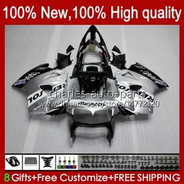 Bodys For HONDA Interceptor VFR800RR 1998 1999 2000 2001 Bodywork 99HC.7 slivery hot VFR800R VFR 800RR 800 RR VFR800 98 99 00 01 Fairing