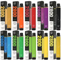 NYA 2% 5% Alternativ Puff Flex 2800 Puffs Disponibla staplar Vape Pen 1500mAh Batteri 10 ml POD CALL PREFICHILL E Cigarett Förångare Portable Vapor Starter Kit