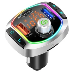 Auto Bluetooth 5.0 Wireless FM Sender mit Dual USB PD3.0 Ausgang qc3.0 Unterstützung USB TF Karte MP3 Player BC66 BC63