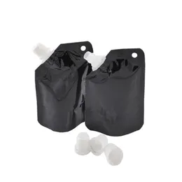 小さいサイズの50mlは飲むパッケージの透明なPoutバッグホワイトドイピースパウトのポーチバッグのための飲み物のための袋に入れる