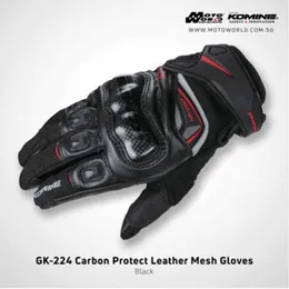 GK-224 Carbon Protect Guanti in pelle a rete Guanti da moto Downhill Bike Off-road Guanti da motocross per uomo344U