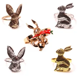 Easter Rabbit Custom Napkin Rings Decorative Napkin Holders