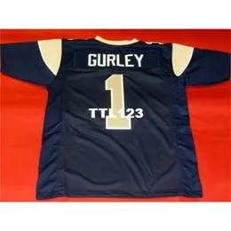 3740 사용자 정의 # 1 Todd Gurley College Jersey Size S-4XL 또는 사용자 정의 모든 이름 또는 숫자 저지
