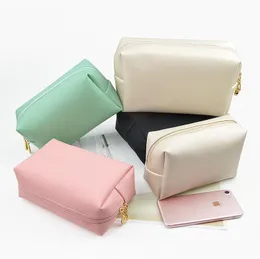 Bolsa cosmética para mulheres meninas couro PU bolsa de viagem portátil bolsa organizadora de armazenamento bolsas de higiene pessoal