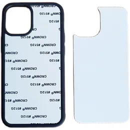 Чистые 2D Сублимационные TPU + ПК Мягкие чехлы сотового телефона для iPhone 13 12 Mini Pro Max 11 XR X XS 8 7 6s Plus с алюминиевыми вставками DHL