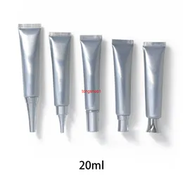 20ml Silver Empty Cosmetic Squeeze Bottle Refillable Eye Cream Travel Container Aluminum Plastic Soft Tube Free Shippingfree shipping it