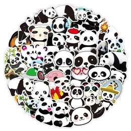 50 sztuk / partia Hurtownie Hotsale Cartoon Cute Panda Naklejki Dla Dzieci Zabawki Wodoodporne Naklejki Do Notatnika Deskorolka Laptop Bagaż Naklejki