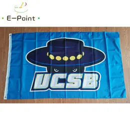 NCAA UC Santa Barbara Gauchos flaga 3*5 stóp (90cm * 150cm) flaga poliestrowa baner dekoracyjny latający flaga do przydomowego ogrodu świąteczne prezenty