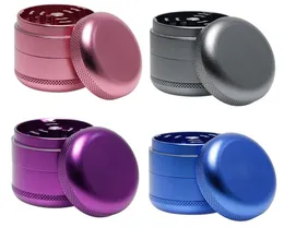 New Metal Tobacco Smoking Herb Grinders 63mm Quatro camadas de alumínio Acessórios de triturador de especiarias de alumínio