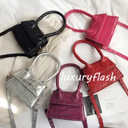 Kvinnor Designer Crossbody Bag Mini 2021 Ny Populär Mode Axlar Liten myntväska Krokodilmönster Europa och Amerika Grossist Hot