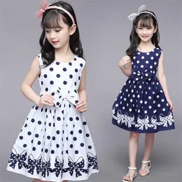 Kids Girls Dresses For Wedding Black White Princess Girl Dress Kid Prom Party Dot Bow Vest Skirt Clothing 20220308 H1