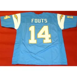 Mitch Custom Football Jersey Uomo Youth Women Vintage DAN FOUTS Rare High School Size S-6XL o qualsiasi nome e numero di maglie