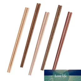 Zdrowa tableware Bukowa Rama Drzwi Wielokrotnego użytku 1 Pair Chiński Ironwood Handmade Food Stick Wood Chopsticks Sandal