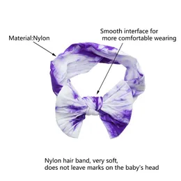 12 Pcs Tie Dye Super Stretchy Soft Knot Baby Girl Headbands With Hair Bows Head Wrap For Newborn Baby Girls Infant H jllTpZ