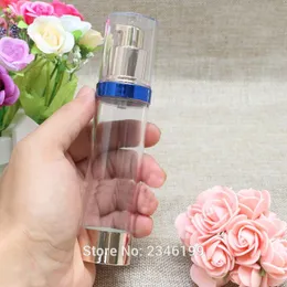 시험 샘플 병 병 화장품 라텍스 포장 진공의 30 ML 20PCS / 부지 창백한 골드 블루 에지