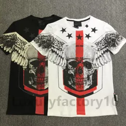 Oddychające Topy Tshirt Moda Mężczyźni Okrągły Neck Krótki Rękaw Prestiżowy Marka Mężczyźni Sport Plein Koszulka Męskaj Courtes Wall Hommes