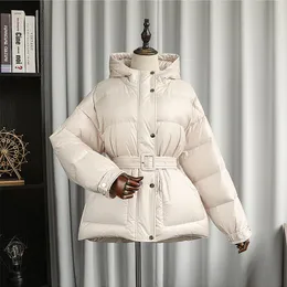 New Winter Coat Women Parkas Warm Down Cotton Loose Female Jacket Coat Ladies With Belt Outerwear Chaqueta Mujer Invierno 201201