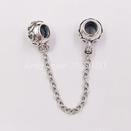 Andy Jewel 925 Sterling Silver Beads Hearts Safety Chain Charms Fits European Pandora Style Jewelry Bracelets & Necklace 791088