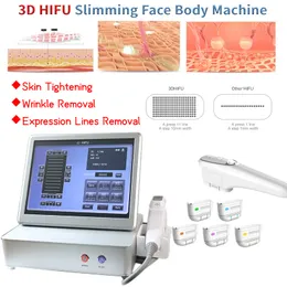 Alta intensidade focada com emagrecimento do corpo do ultra-som que aperta facial 3d hifu pele levantando a máquina cuidados com cuidado