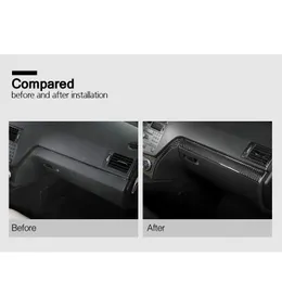 Bilinredning Dekoration Gjutning av trimremsor Kolfiber Bil Central Control Strip Decal Sticker för Mercedes C Class W2043046