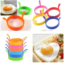 Egg tools frying machine Kitchen Silicone Frieds Fry Frier Oven Poacher Eggs Poach Pancake Ring Mould Tool WY1165