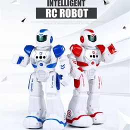 Dancing Gesture Action Figure Control RC Toy for Boys Children Birthday Gift Smart Robot Toys USB Charging 201211