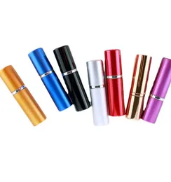 5 ml Mini Sprey Taşınabilir Parfüm Şişesi 5 ML Alüminyum Parfümler Atomiser Atomizer Cam Seyahat Doldurulabilir Boş Kozmetik Konteyner Nem