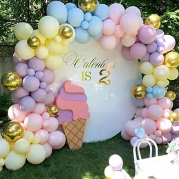 1set Macaron Luftballons Set Dekorative Hochzeit Party Ballon Bögen Geburtstag Hintergrund Wand Dekorative Luftballons