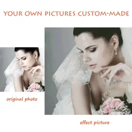 DIY Fotoğraf Özel Boyama Resim Rhinestones Elmas Nakış Bez İğne Çapraz Dikiş 5D Ev Dekorasyon 201112