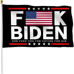 Prezydent amerykański Biden Flagi 3x5, 100% tkaniny łaciastych National Reklama 100D Tkanina Drukowane drukowane, mosiężne przelotki
