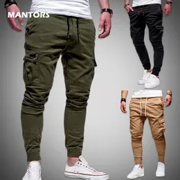 2020 Pantaloni da uomo Joggers Spring Summer Men Sweatspants Streetwear Hip Hop Cargo Pants Casual Pantaloni Solid Pantaloni Slim Fit Track Suit
