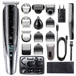 Grooming Kit All I One Hair Trimmer För Män Pro Beard Electric Shaver Body Clipper Face Cutting Machine 220216