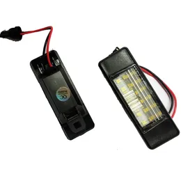 1 par bil registreringsskyltlampor Plast för Nissan Qashqai X-Trail Juke Primera Bright LED-nummer registreringsskyltljus