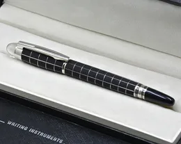 Svart rullkulspenna / kulspetspenna med Crystal Head School Office Stationery Fashion Writing Ink Pens Gift Högsta kvalitet