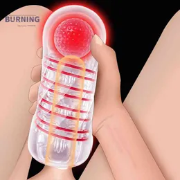 Nxy Sex Men Masturbators Male Toy Masturbator Realistic Tight Vagina Masturburating Stimulation Pussy Anal Mouth Blowjob Device 1222