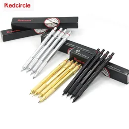 1pcs redcircle 금속 기계 연필 강철 0.5 / 0.7 / 0.9 / 2.0 mm Kawaii 연필 드로잉 학교 용품 Y200709
