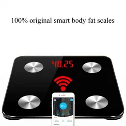 Hot 19 Dati corporei Bilancia intelligente Bilancia da bagno Bilancia da pavimento Digital Body Fat Weight Mi Scale Body Balance Bluetooth Conne H1229