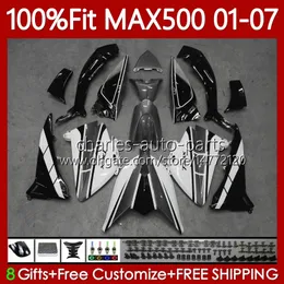 White grey Injection Body For YAMAHA TMAX500 MAX-500 TMAX-500 109No.101 TMAX MAX 500 T MAX500 2001 2002 2003 2004 2005 2006 2007 T-MAX500 01 02 03 04 05 06 07 OEM Fairings