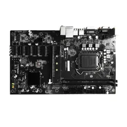 B250 BTC 6PCI-E Desktop Computer Motherboard Professional Mainboard VGA+DVI input USB 3.0/2.0 1151 DDR4 32G 7x PCIe Slots