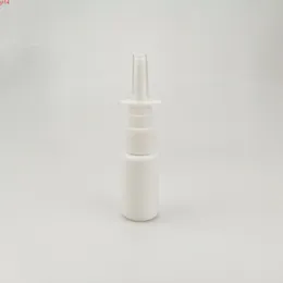 100 adet / grup 15 ml HDPE Beyaz Plastik Nazal Sprey Şişesi Tıbbi LiquidGood Kaliteli için Sürekli İnce Mist Düz Kapaklı