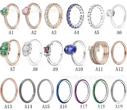 Damen-Eheringe aus 925er-Sterlingsilber, Zirkonia, Diamanten, für Pandora-Stil, Charm, rosafarbener Diamant, Liebesherz, Verlobung, Damengeschenk mit Originalverpackung