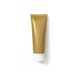 2021 100ml Gold Plastic Soft Bottle 100g Cosmetic Facial Cleanser Cream Empty Squeeze Tube Shampoo Lotion Bottles Free Shipping