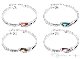 Bracelets Bracelets Bijoux de mode Alliage plaqué Strass Verre Cristal Bracelet Bijoux de mode Bracelets porte-bonheur