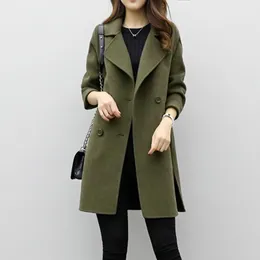 Women Winter Slim Office Warm Coats And Jackets Women Casual Solid Windbreakers Long Sleeve Outerwear Tops Abrigos Para Mujer LJ201128