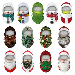 Christmas Face Shield Bandana Face Mask Outdoor Sports Keep Warm Dustproof Anti-fog Magic Headscarf Headband Christmas Gifts