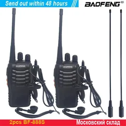 BF-888S WALLIE Talkie مجموعة الراديو ثنائي الاتجاه BF 888S UHF 400-470 ميجا هرتز 16ch Walkie-Talkie Radios الإرسال والاستقبال