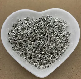 1000pcs Tibetan Silver Spacer Loose alloy Beads For Jewelry Making Diy Bracelet Necklace Accessories 4mm