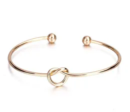 Simple wind bracelet personalized knot bangle bracelet tie bangle for women girls cheap 2021