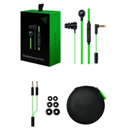 New Razer Hammerhead Pro V2 Headphone inear Cell Phone Earphones With Microphone With Retail Box In Ear Gaming headsets DHL